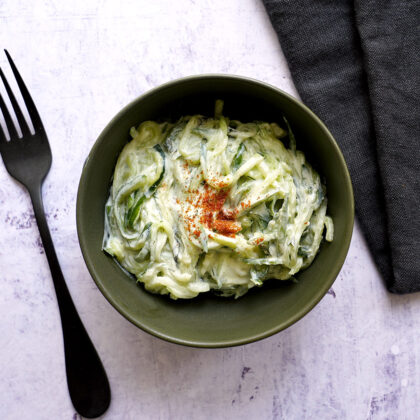 Concombre façon Tzatziki Entrée fraîche