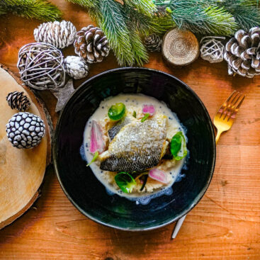 Filet-de-bar-crémeux-de-céleri-petits-légumes