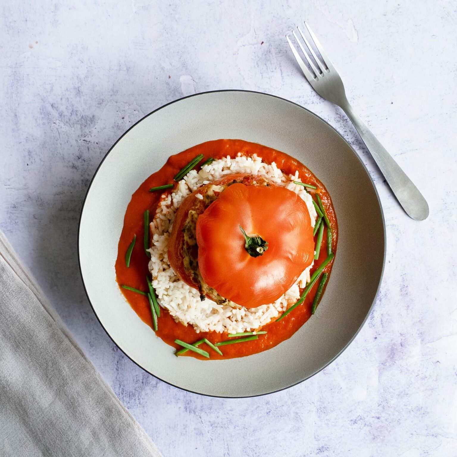 Riz & tomates farcies - Instant-Lunch